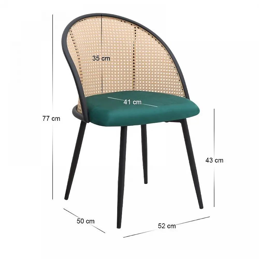 Σετ τραπεζαρία 5τμχ Allos - Jacob Megapap χρώμα sapphire oak - κυπαρισσί 75x75x77εκ. | GP100-0197,1