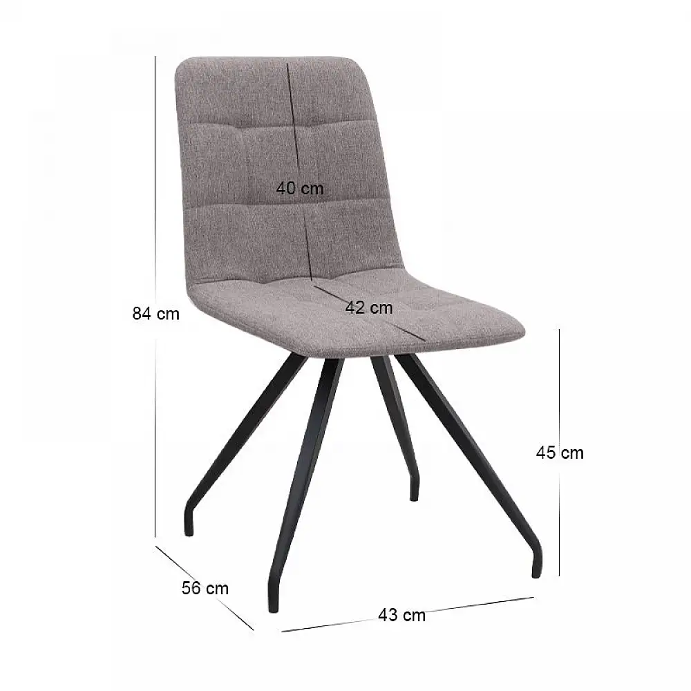 Σετ τραπεζαρία 5τμχ Darlen - Bianca Megapap χρώμα sapphire oak - ανοιχτό μπεζ 125x72x74εκ. | GP100-0213,2