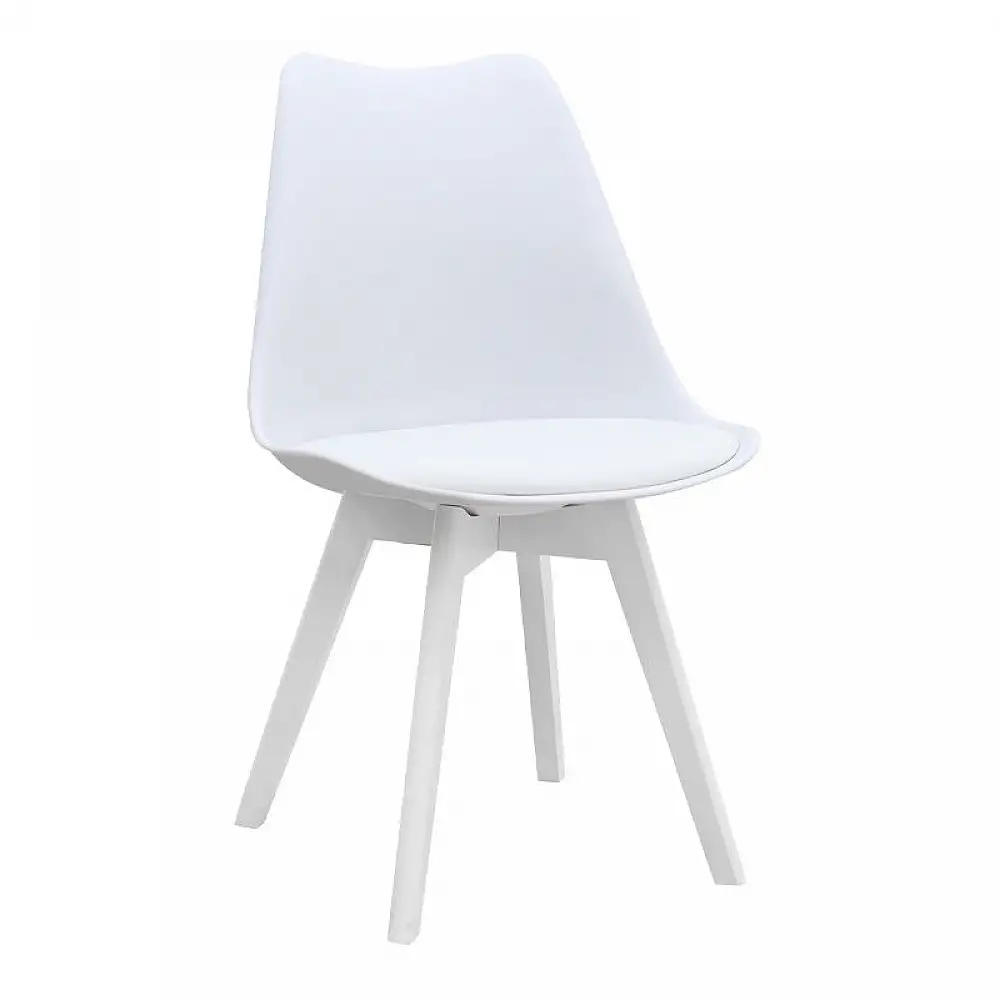 Σετ τραπεζαρία 5τμχ Darlen - Viva Megapap χρώμα λευκό 125x72x74εκ. | GP100-0216,2