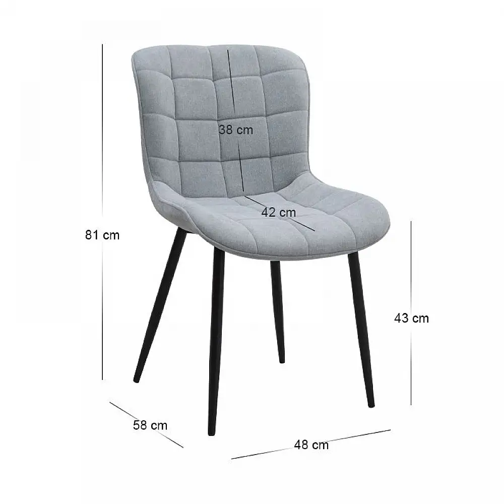 Σετ τραπεζαρία 5τμχ Darlen - Chiara Megapap χρώμα λευκό - γκρι 125x72x74εκ. | GP100-0230,2