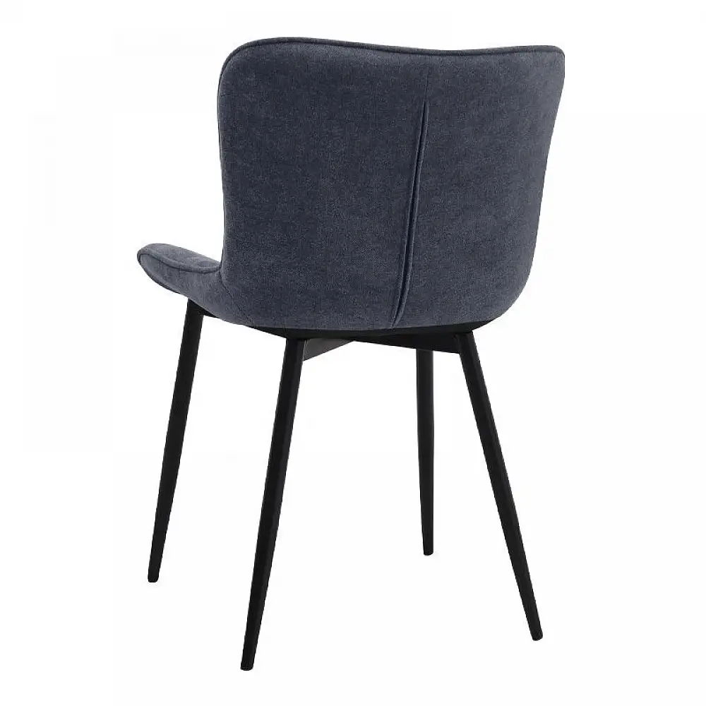 Σετ τραπεζαρία 5τμχ Darlen - Chiara Megapap χρώμα sencron black - ανθρακί 125x72x74εκ. | GP100-0262,1