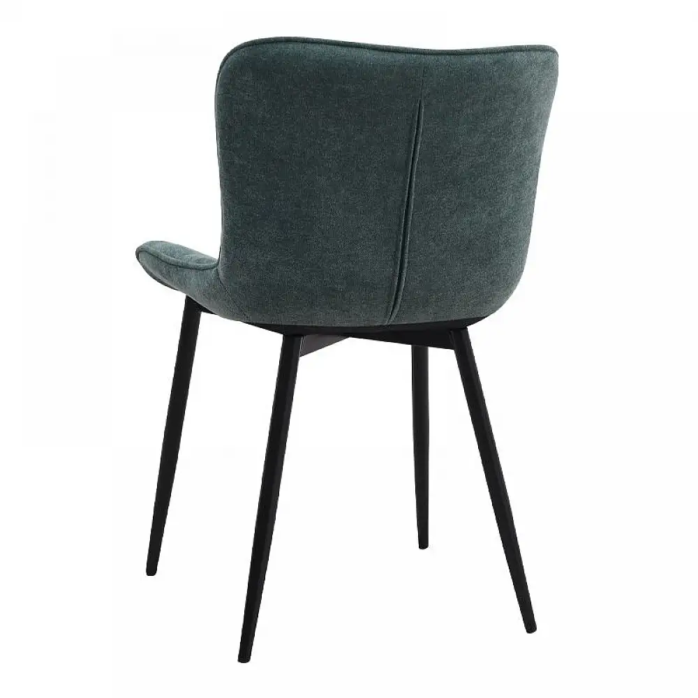 Σετ τραπεζαρία 5τμχ Darlen - Chiara Megapap χρώμα sencron black - πράσινο 125x72x74εκ. | GP100-0262,3