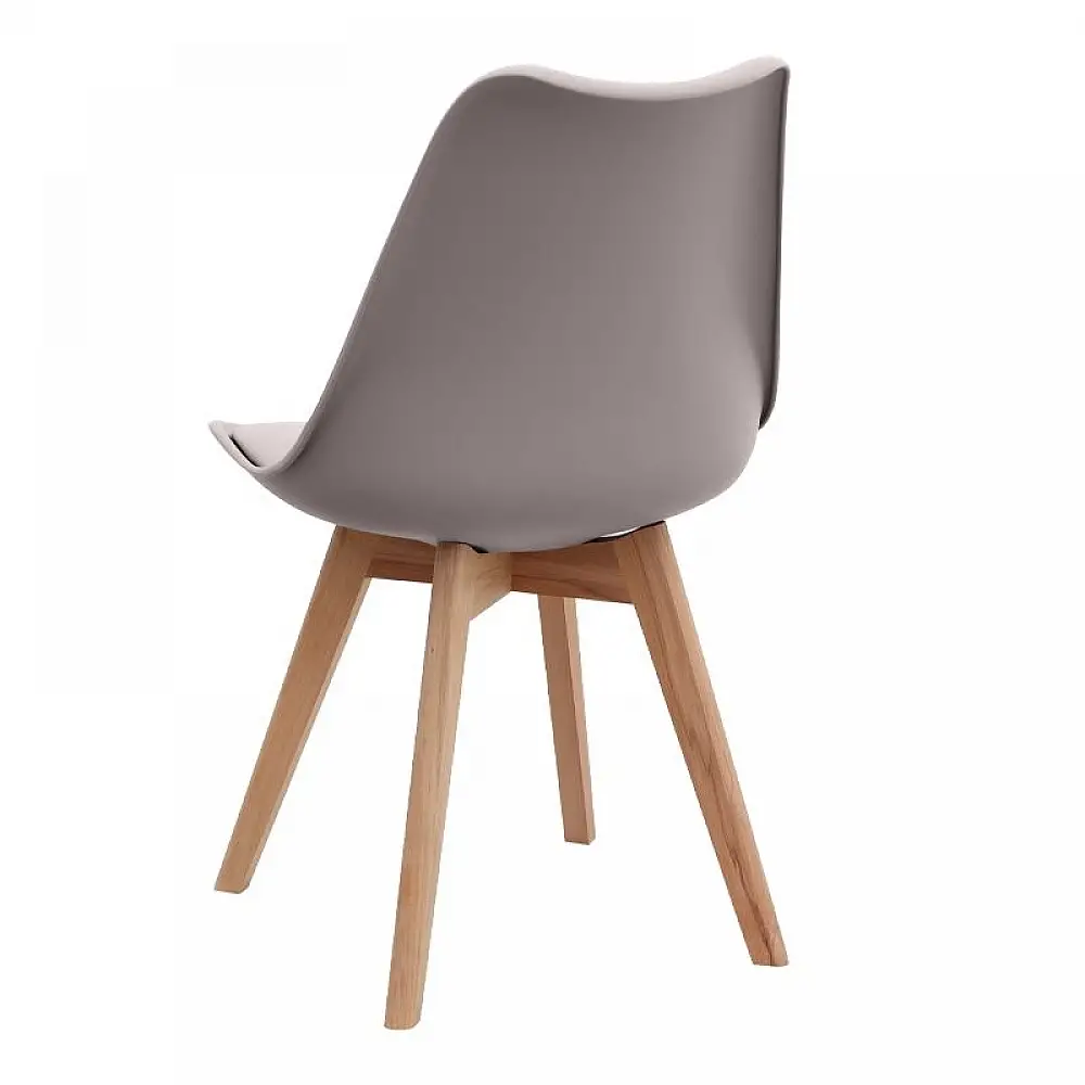 Σετ τραπεζαρία 5τμχ Darlen - Viva Megapap χρώμα λευκό εφέ μαρμάρου - cappuccino 125x72x74εκ. | GP100-0265,5