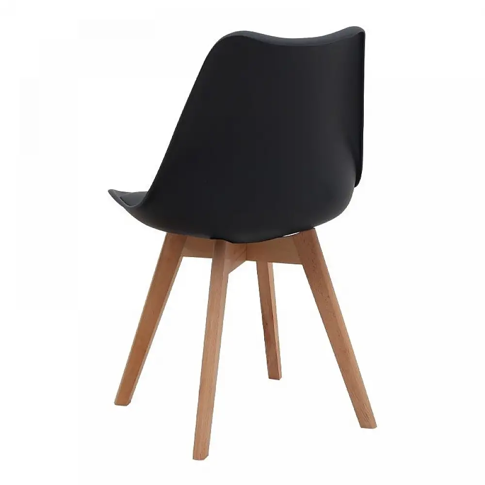 Σετ τραπεζαρία 5τμχ Bohema - Viva Megapap χρώμα ivory/sepet oak - μαύρο/φυσικό πόδι Ø90x77,7εκ. | GP100-0285,2