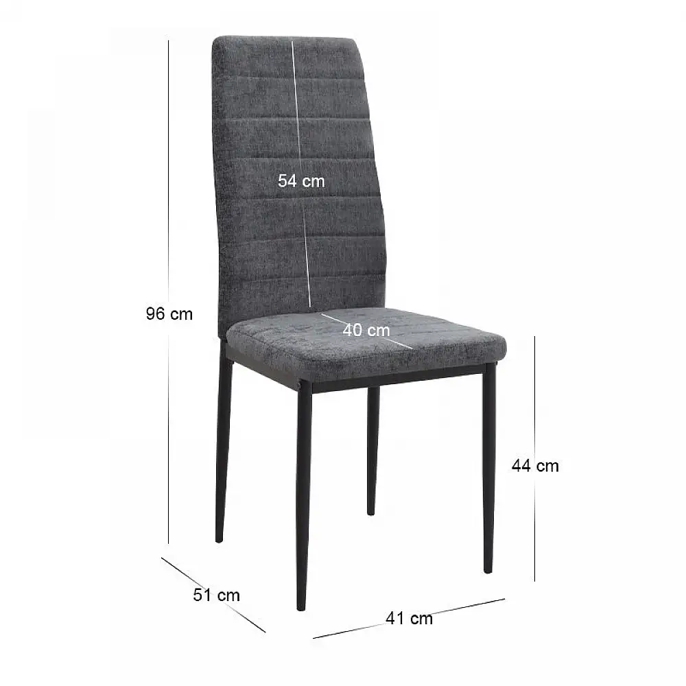 Σετ τραπεζαρία 5τμχ Bohema - Rosa Megapap χρώμα ivory/sepet oak - γκρι Ø90x77,7εκ. | GP100-0288,1