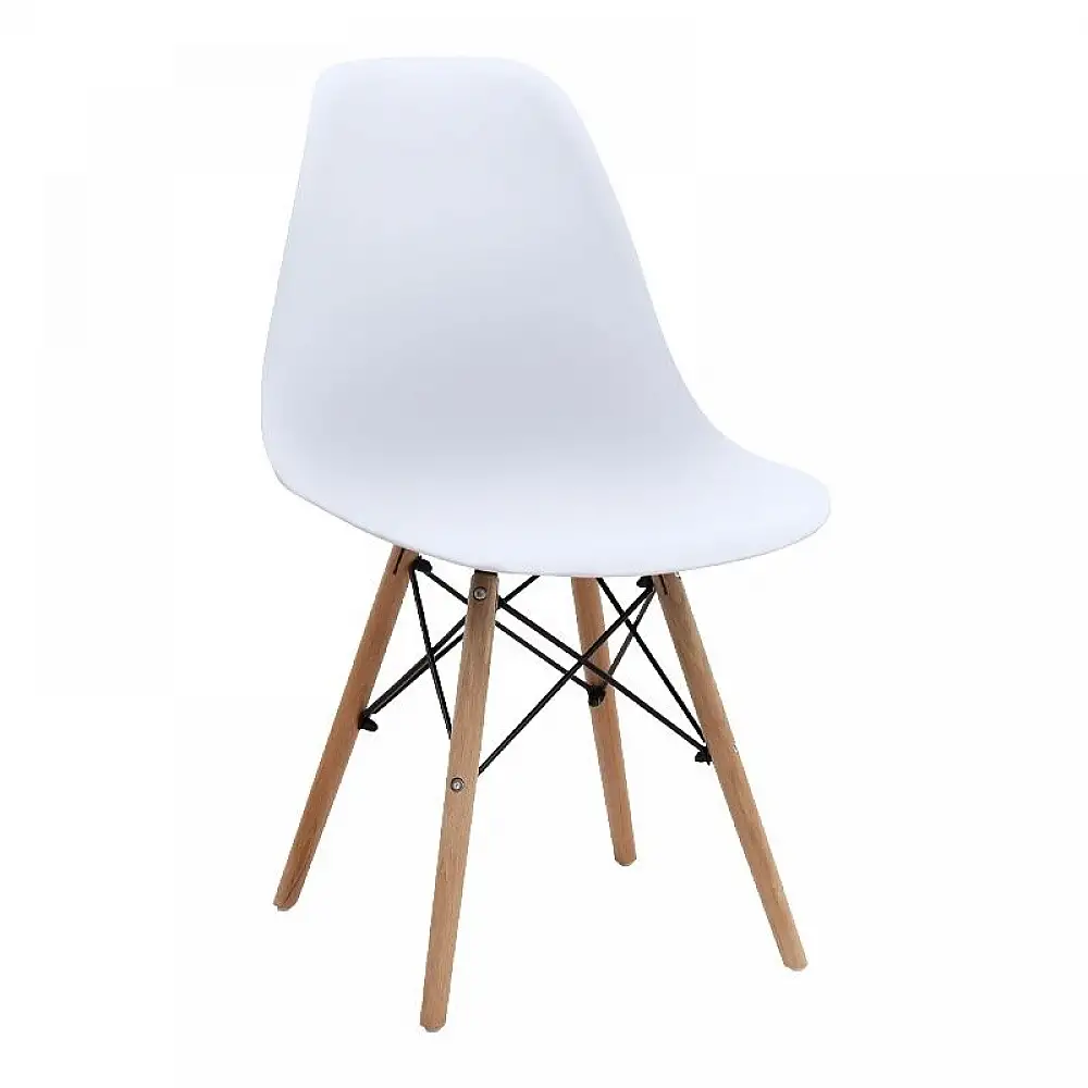 Σετ τραπεζαρία 5τμχ Xana - Nova Megapap χρώμα sepet oak - λευκό Ø90x77,7εκ. | GP100-0300,2