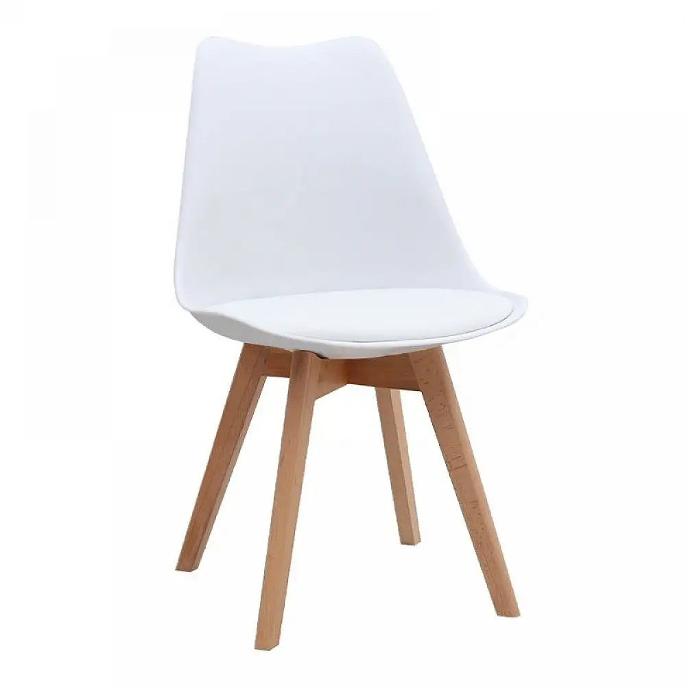 Σετ τραπεζαρία 5τμχ Xana - Viva Megapap χρώμα sepet oak - λευκό Ø90x77,7εκ. | GP100-0302,3