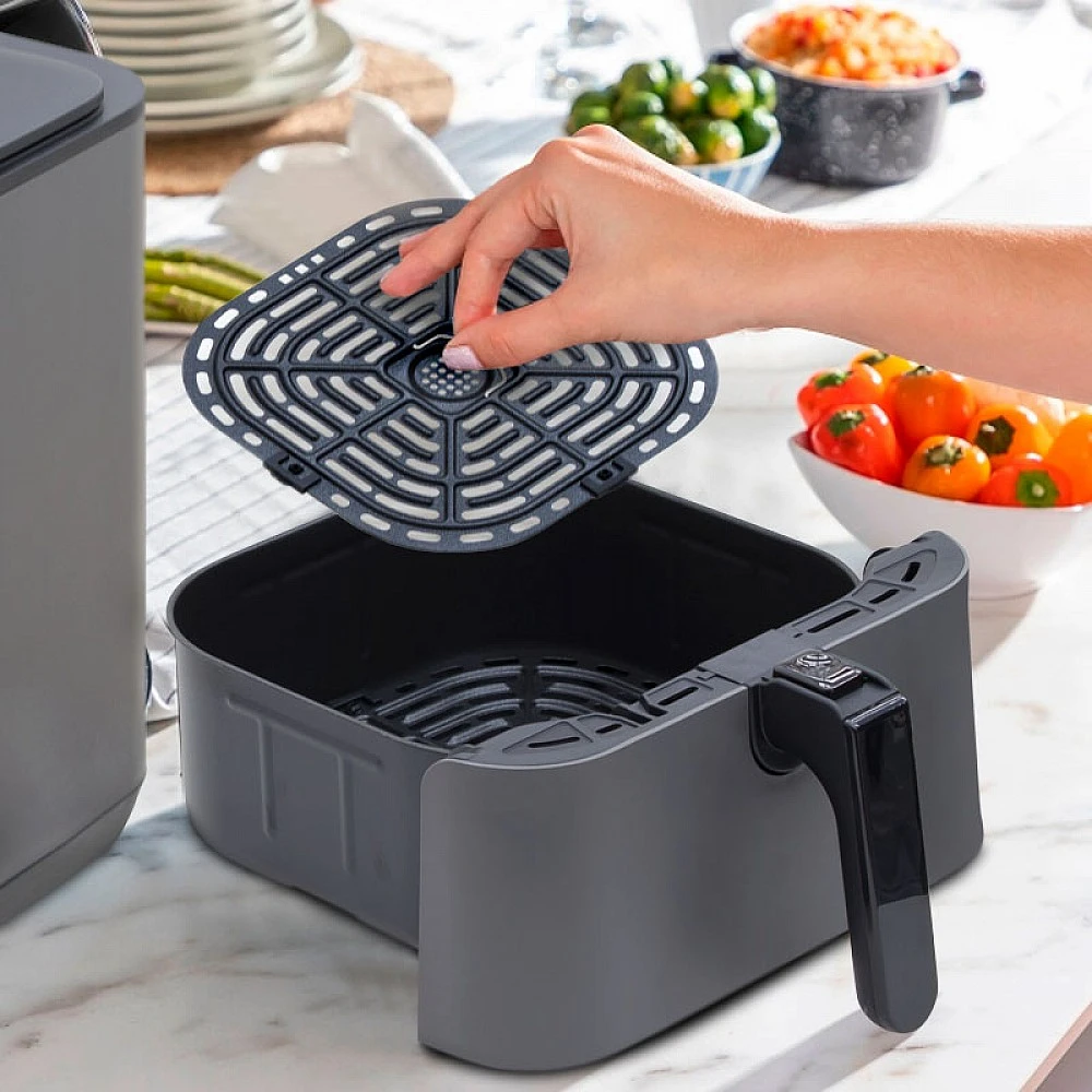 Φριτέζα αέρος - AirFryer LUXELL με αποσπώμενο κάδο 7,5lt χρώμα μαύρο 1550-1850W Φριτέζα αέρος - AirFryer LUXELL με αποσπώμενο κάδο 7,5lt χρώμα μαύρο 1550-1850W
