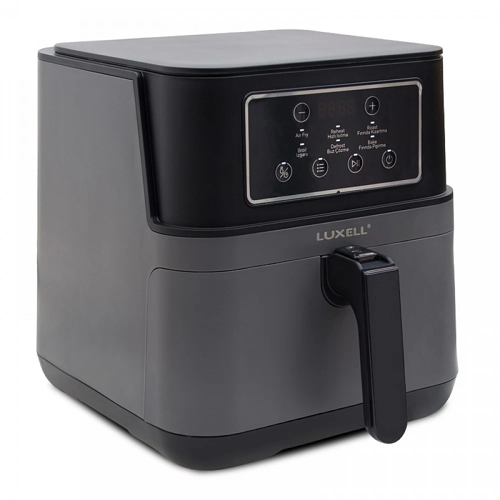 Φριτέζα αέρος - AirFryer LUXELL με αποσπώμενο κάδο 7,5lt χρώμα μαύρο 1550-1850W Φριτέζα αέρος - AirFryer LUXELL με αποσπώμενο κάδο 7,5lt χρώμα μαύρο 1550-1850W
