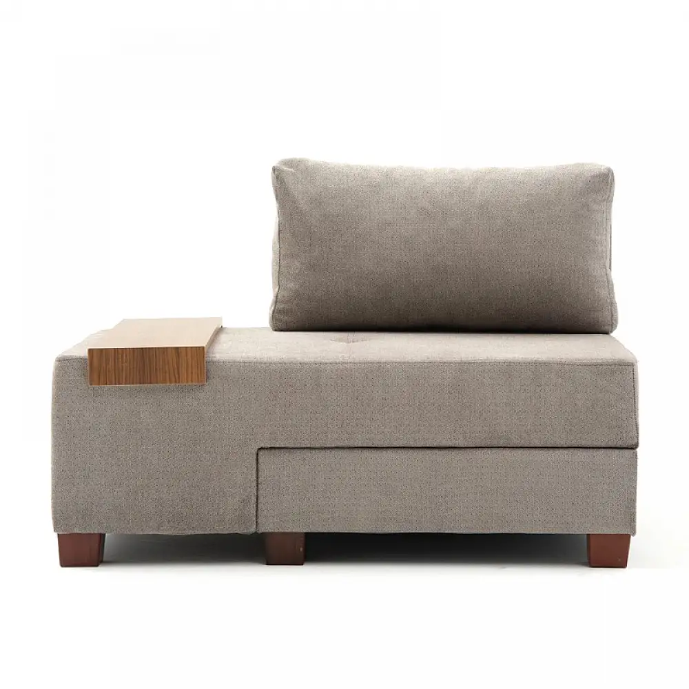 Πολυθρόνα - κρεβάτι Perenna Megapap υφασμάτινη χρώμα γκρι 116x93x83εκ. | PRGP043-0084,3