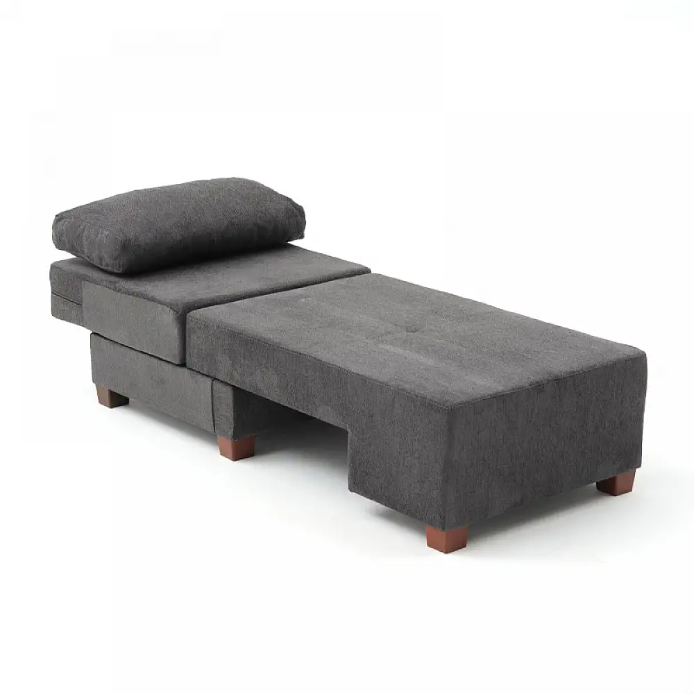 Πολυθρόνα - κρεβάτι Perenna Megapap υφασμάτινη χρώμα ανθρακί 116x93x83εκ. | PRGP043-0084,4