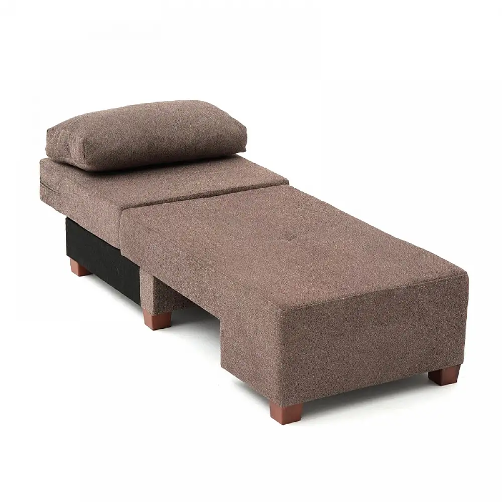 Πολυθρόνα - κρεβάτι Perenna Megapap υφασμάτινη χρώμα καφέ 116x93x83εκ. | PRGP043-0084,5