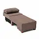 Πολυθρόνα - κρεβάτι Perenna Megapap υφασμάτινη χρώμα καφέ 116x93x83εκ. | PRGP043-0084,5