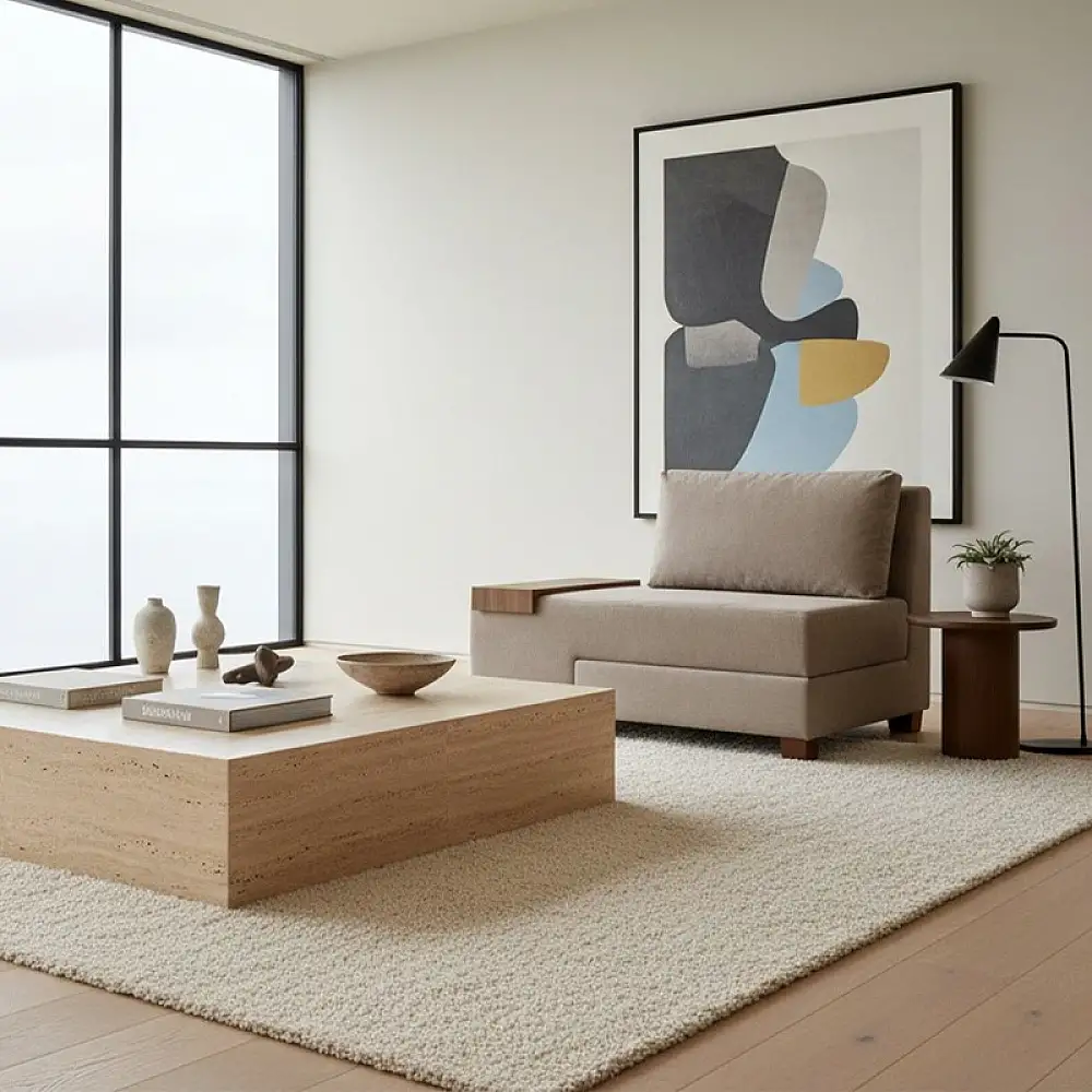 Πολυθρόνα - κρεβάτι Perenna Megapap υφασμάτινη χρώμα μπεζ 116x93x83εκ. | PRGP043-0084,6