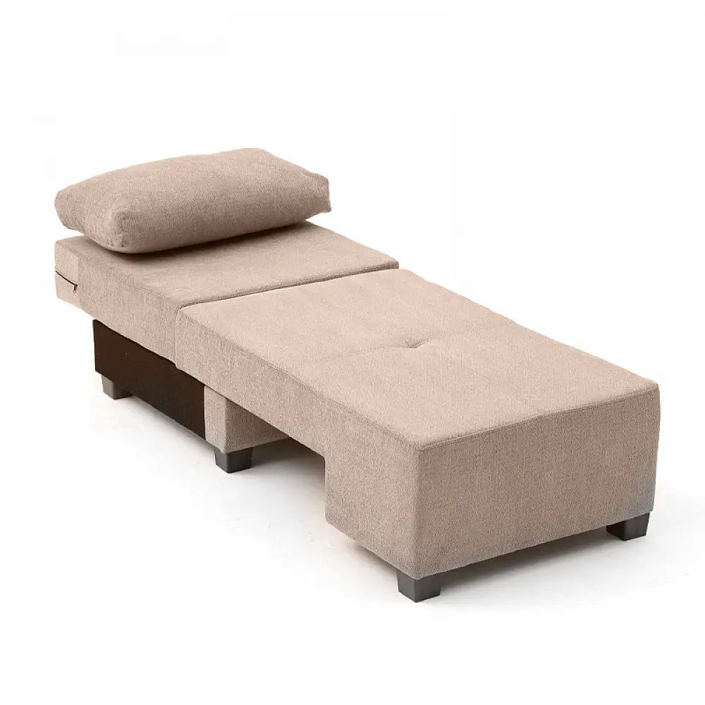 Πολυθρόνα - κρεβάτι Perenna Megapap υφασμάτινη χρώμα μπεζ 116x93x83εκ. | PRGP043-0084,6