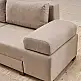 Καναπές - κρεβάτι πολυμορφικός Perenna Megapap τριθέσιος υφασμάτινος χρώμα κρεμ 233x93x83εκ. | PRGP043-0086,1