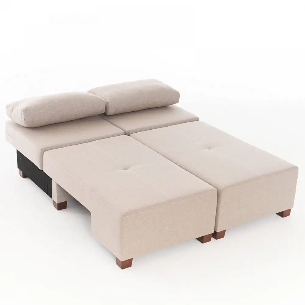 Καναπές - κρεβάτι πολυμορφικός Perenna Megapap τριθέσιος υφασμάτινος χρώμα κρεμ 233x93x83εκ. | PRGP043-0086,1