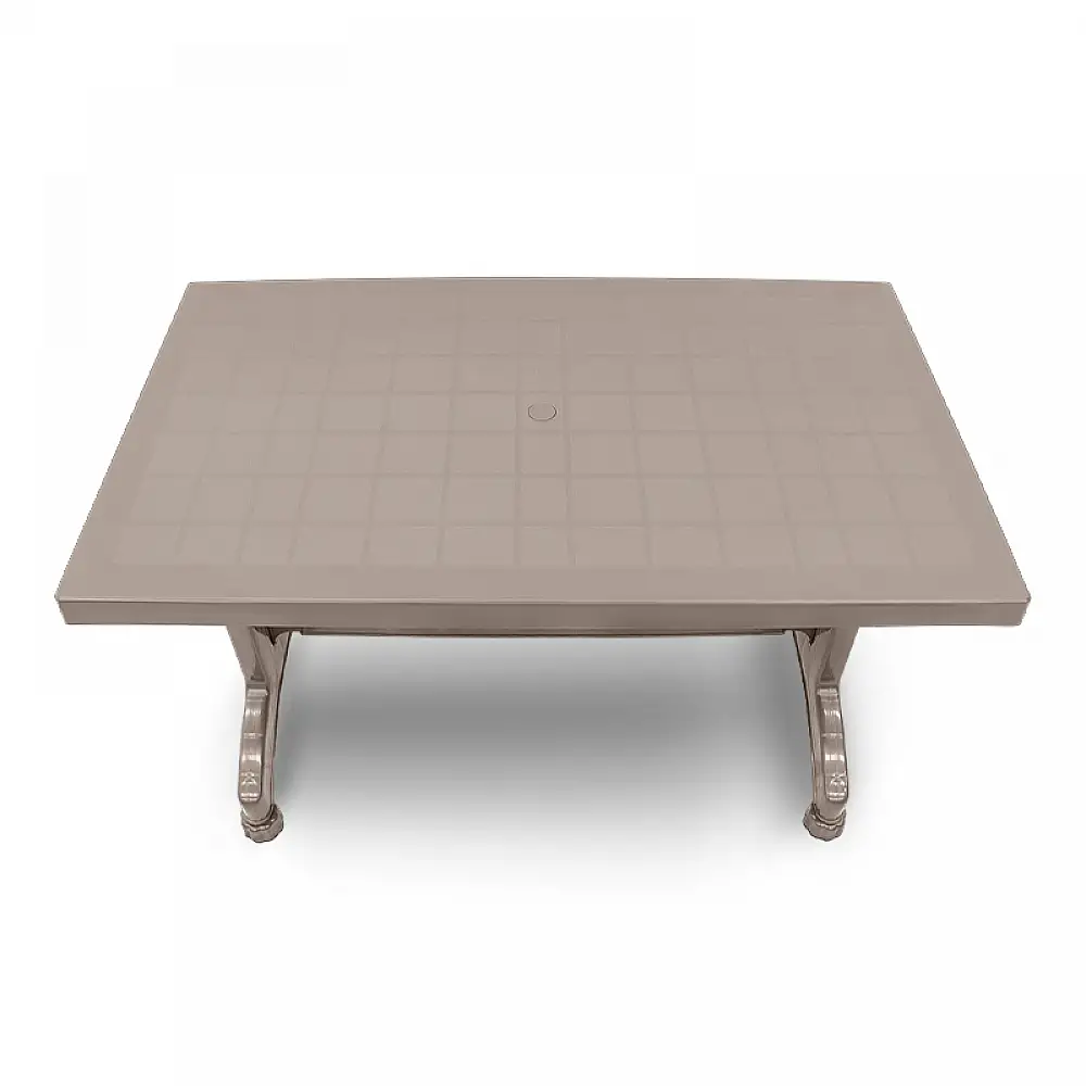 Σετ τραπεζαρία κήπου Callan Megapap 5τμχ πολυπροπυλενίου τραπέζι 120x70 - πολυθρόνα recycled χρώμα cappuccino S_GP046-0002,2+GP046-0001,3x4 | S_GP046-0002,2+GP046-0001,3X4