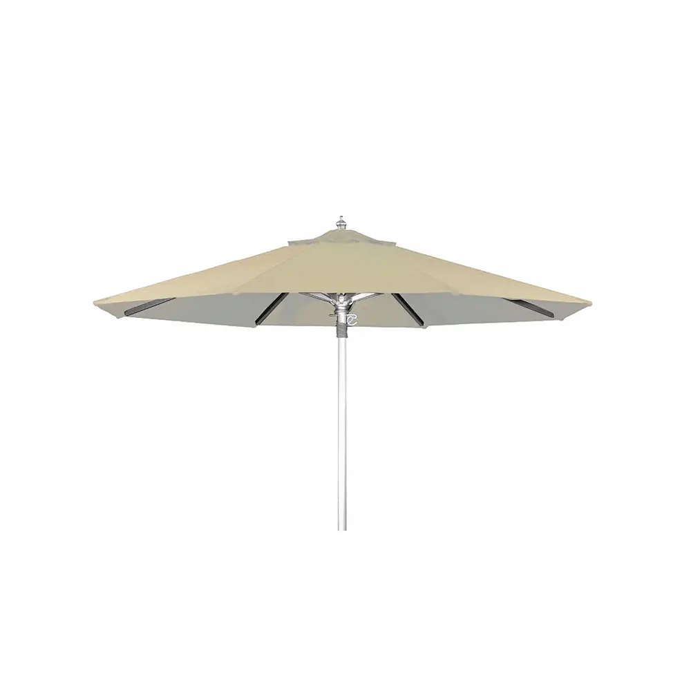Fiji Umbrella R250/8 ALU. Polyester Ecru - Αλουμίνιο - 250x250x0 cm