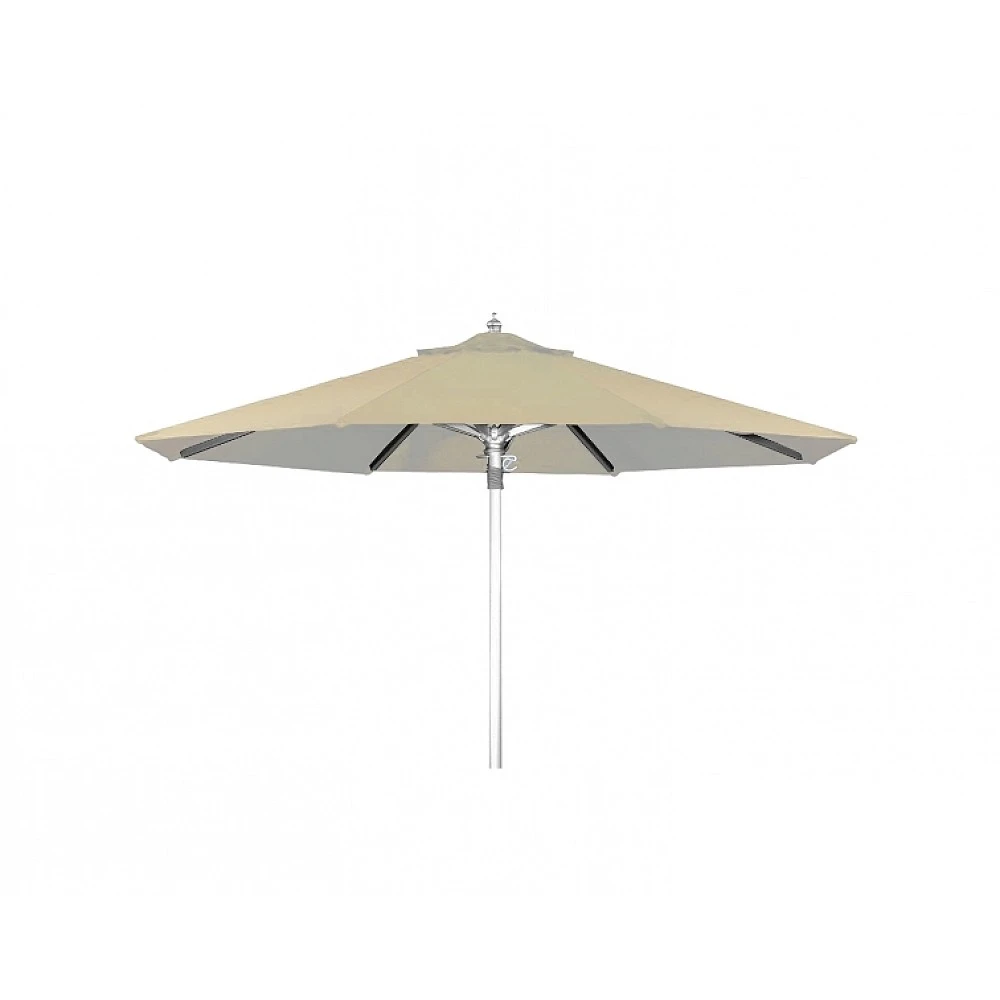 Fiji Umbrella R200/8 ALU. Polyester Ecru - Αλουμίνιο - 200x200x0 cm