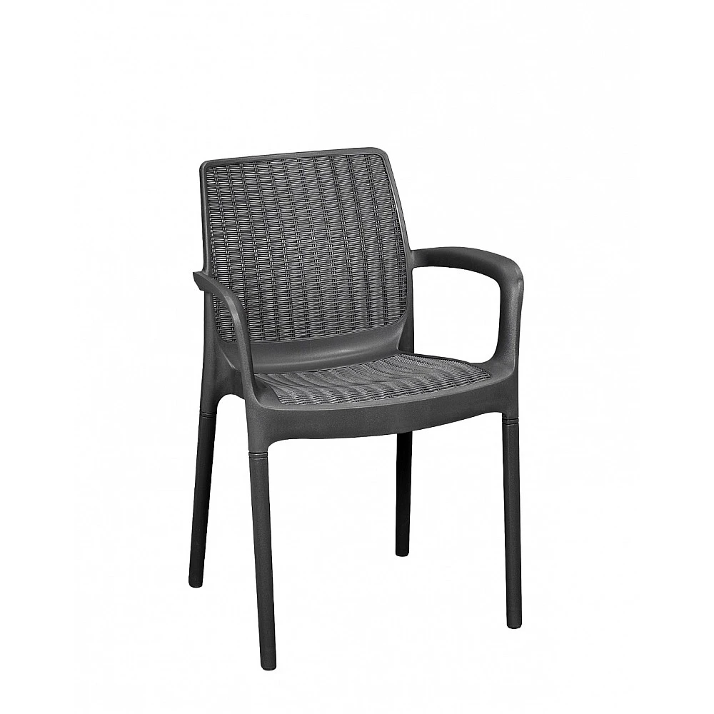 Bali/PL Anthracite Armchair - Πολυπροπυλένιο - 58.5x55x83 cm