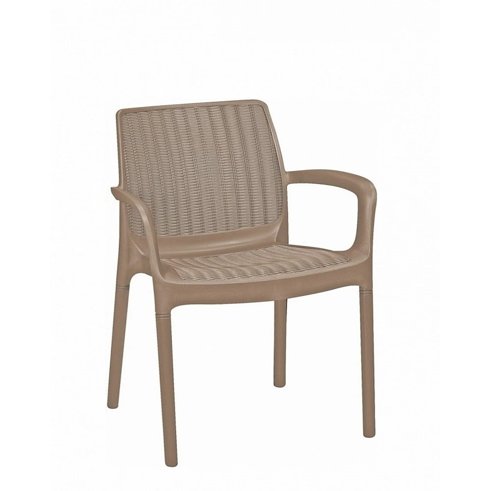 Bali/PL Cappuccino Armchair - Πολυπροπυλένιο - 58.5x55x83 cm
