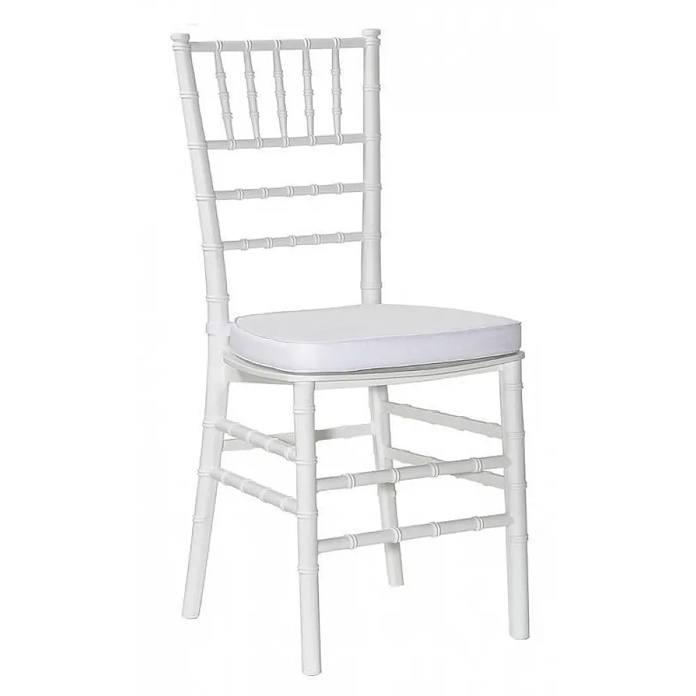 Chair Chiavari-PP White With Cushion