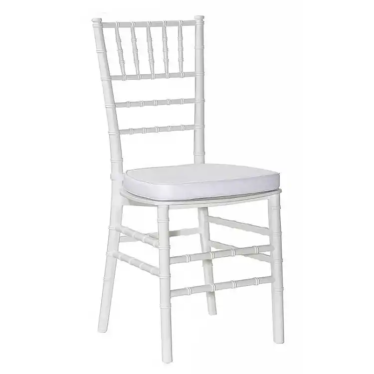 Chair Chiavari-PP White With Cushion