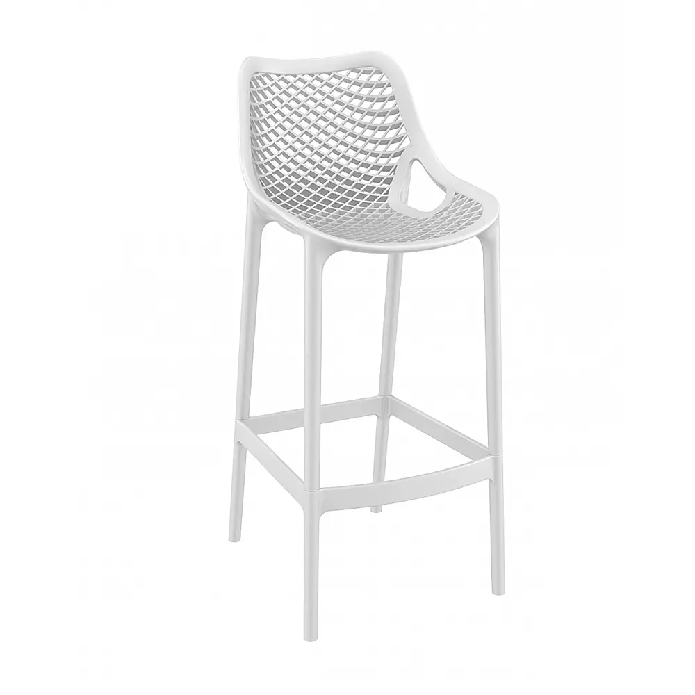 Air/S-75 Barstool White PL - Πολυπροπυλένιο - 53x45x105 cm