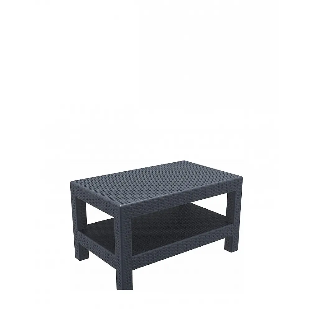 Monaco/ST Dark Grey 92x57cm Table - Πολυπροπυλένιο - 92x57x45 cm