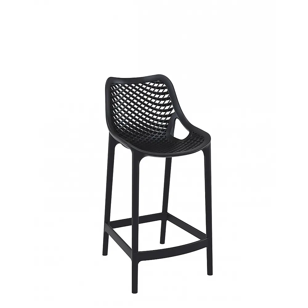 Air/S-65 Barstool Black PL - Πολυπροπυλένιο - 51x44x95 cm