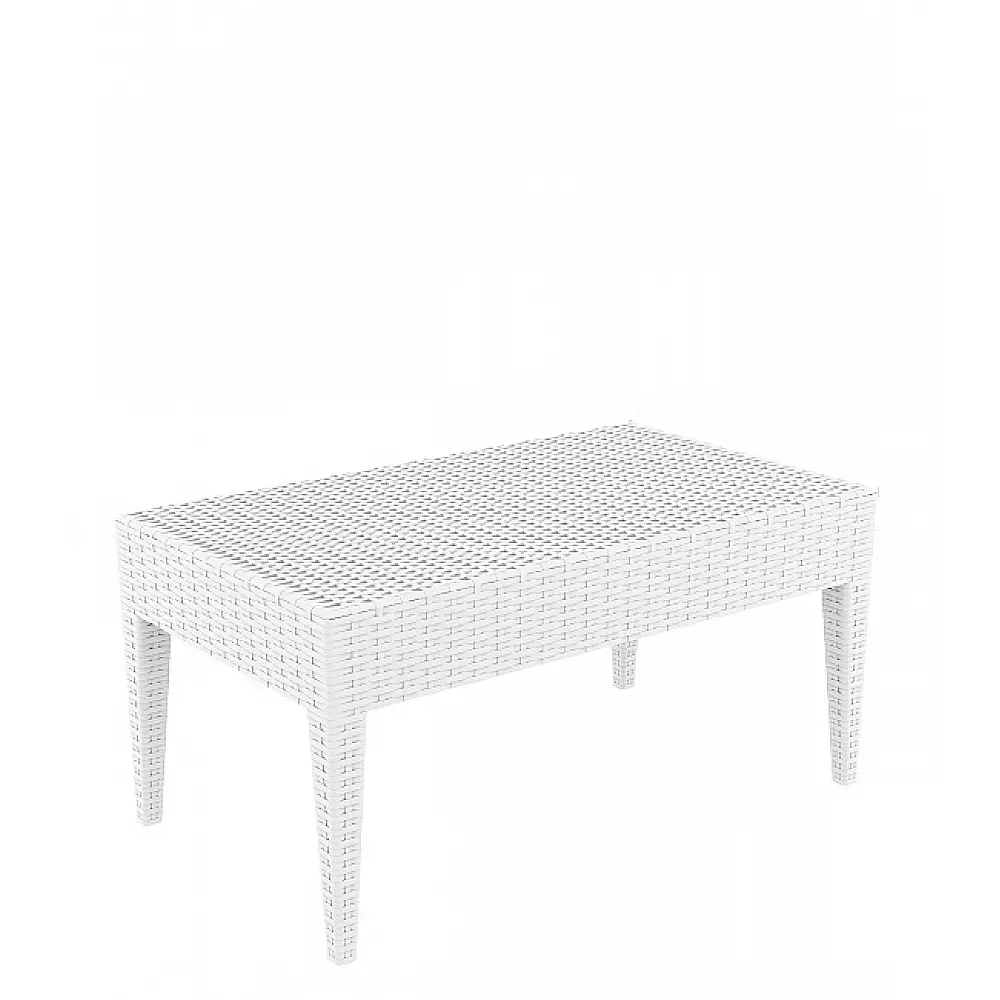 Pacific/T White 92Χ52cm Table - Πολυπροπυλένιο - 92x53x45 cm