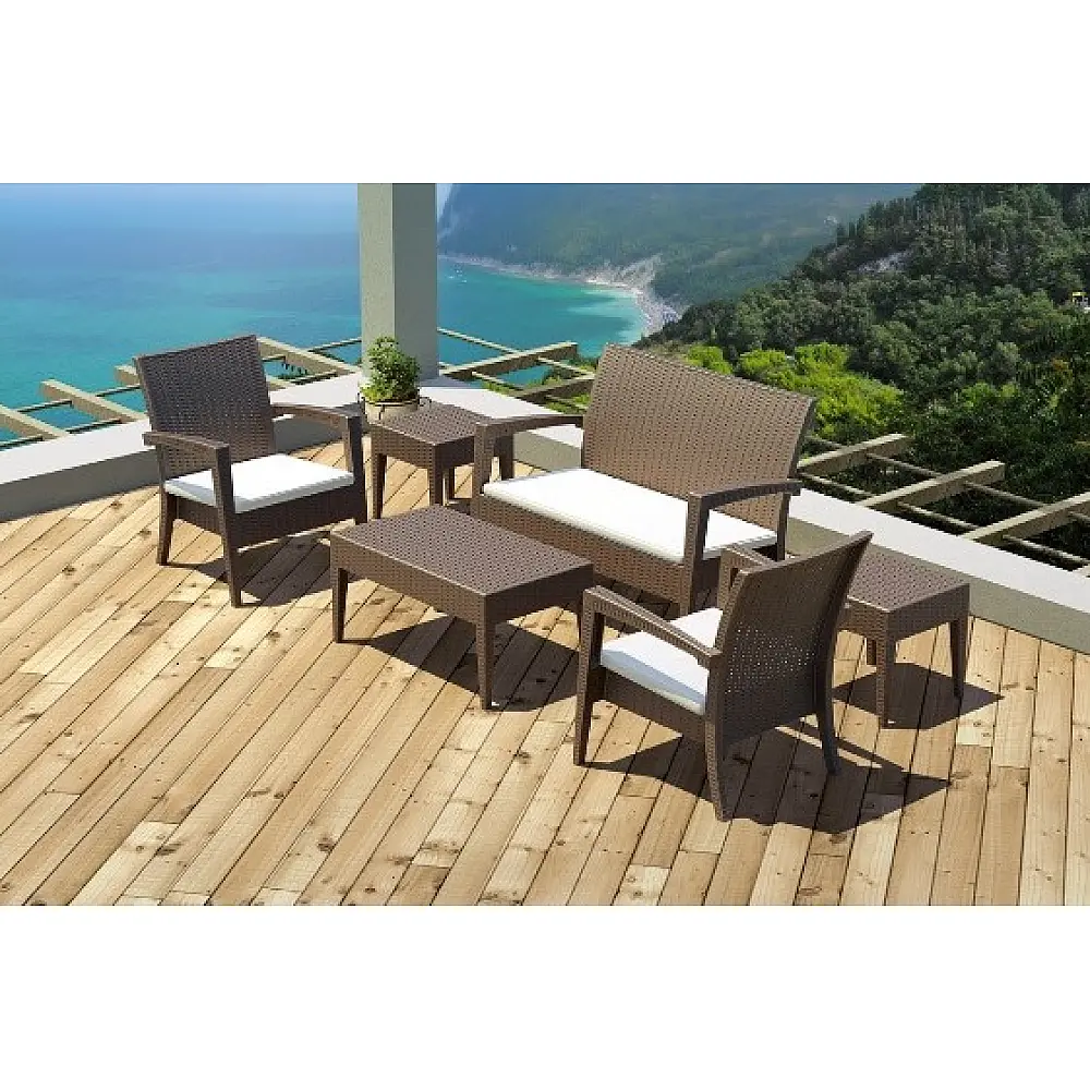 Pacific/T Brown 92Χ52cm Table - Πολυπροπυλένιο - 92x53x45 cm