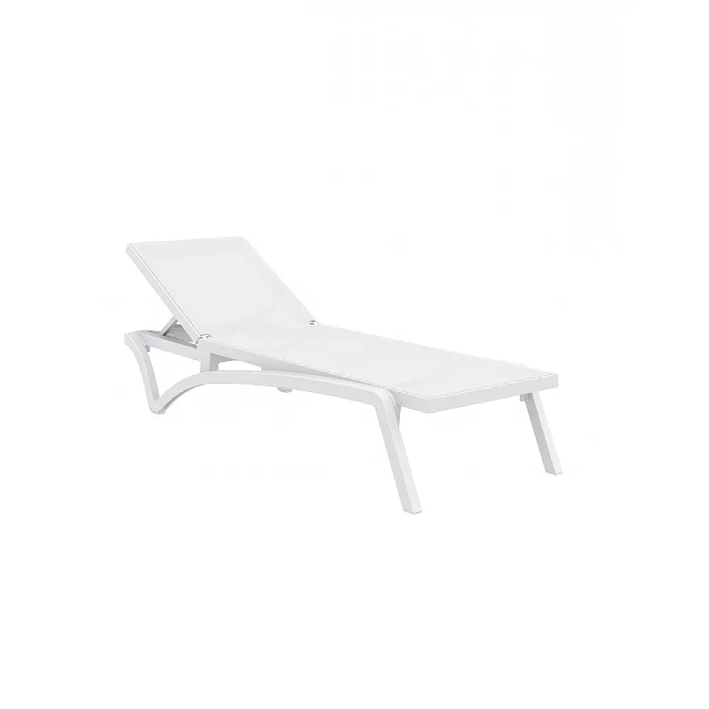 Pacific/S Sun-Lounger  White - Πολυπροπυλένιο - 193x68x35 cm