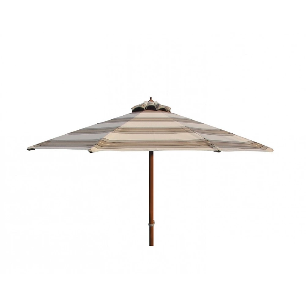 Fiji Umbrella R250/8 PR Teak-Acrylic - Αλουμίνιο - 250x250x0 cm