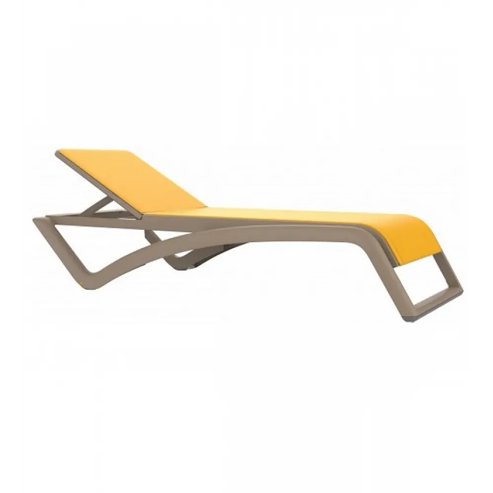 Sky Sun-Lounger Sand - Πολυπροπυλένιο - 195x77x37 cm