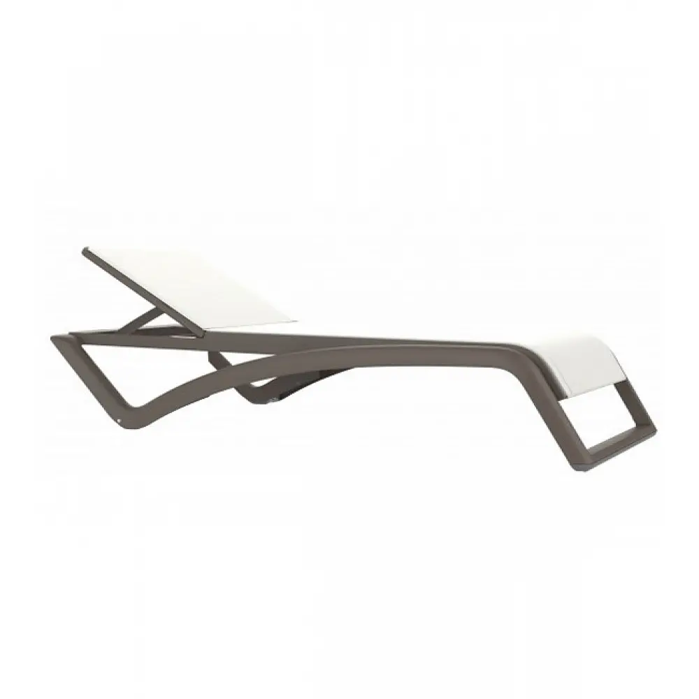 Sky Sun-Lounger Chocolate - Πολυπροπυλένιο - 195x77x37 cm