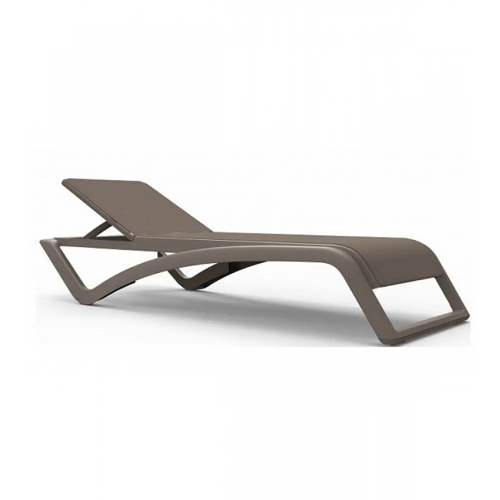 Sky Sun-Lounger Chocolate - Πολυπροπυλένιο - 195x77x37 cm