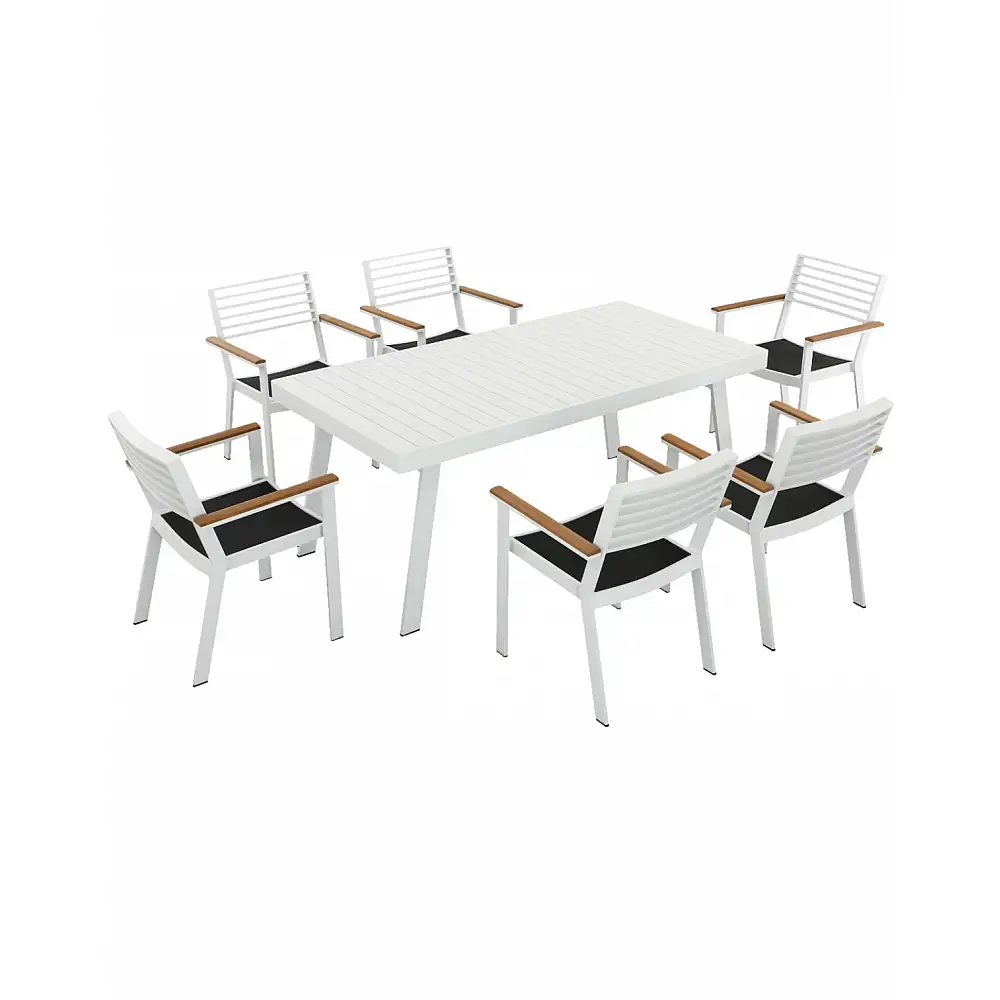 York/D7 Dining Set White (2017440)