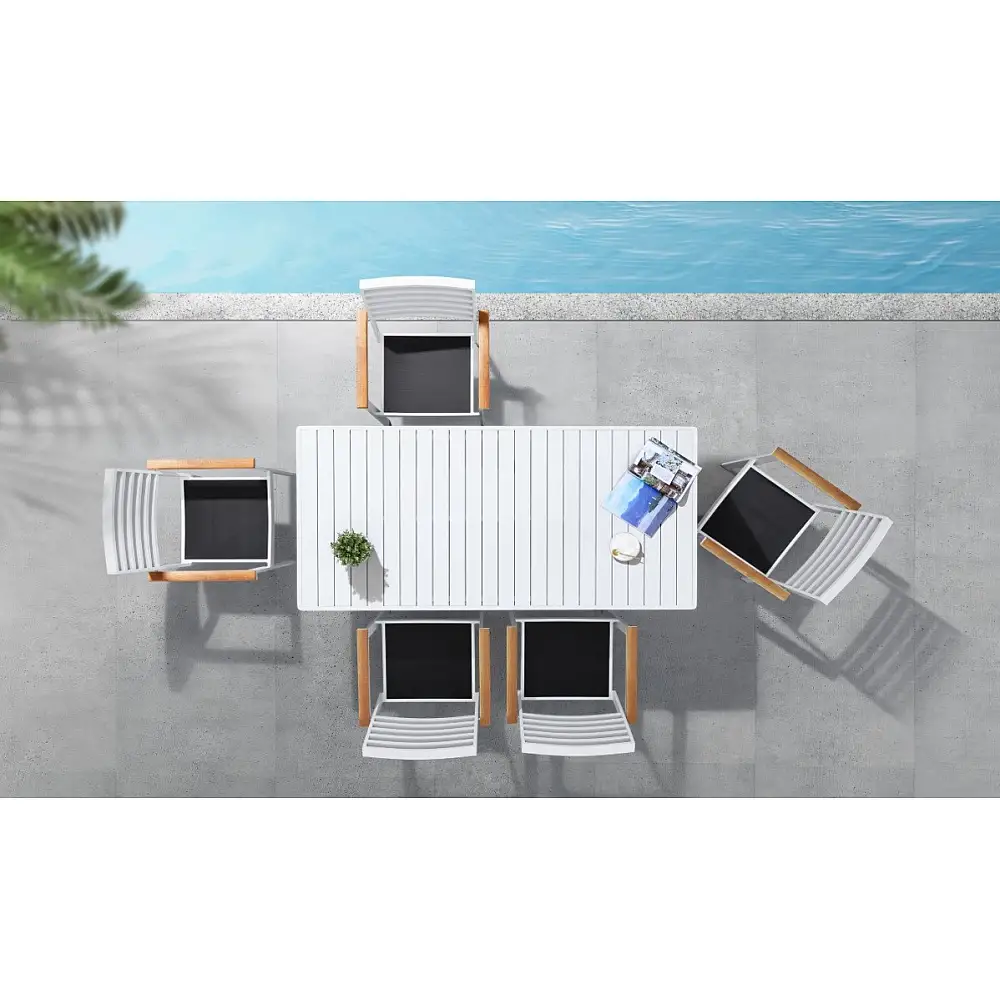 York/D7 Dining Set White (2017440)