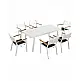York/T 180x90x76cm White Table (204775)