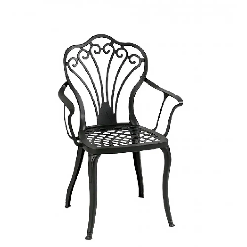 Queen/P Black Armchair
