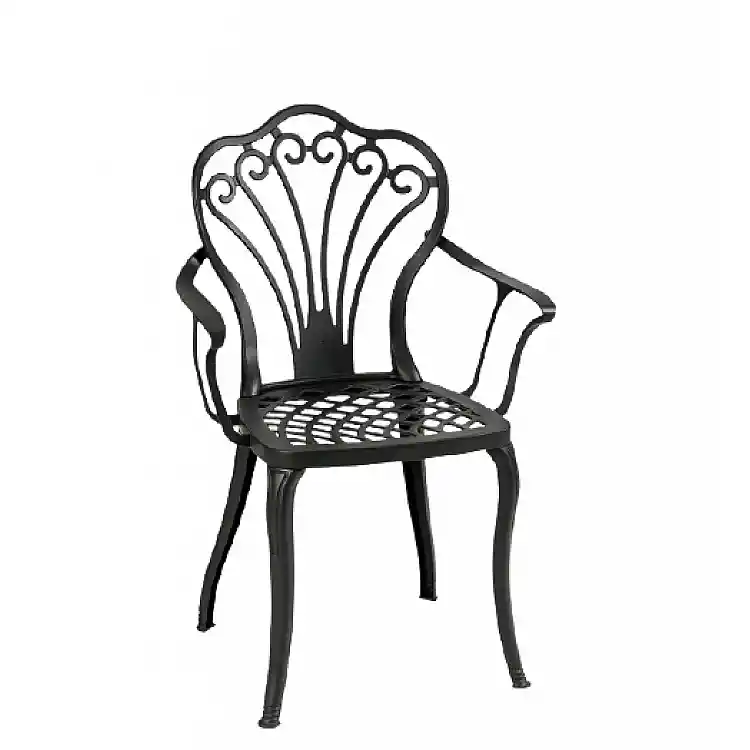 Queen/P Black Armchair