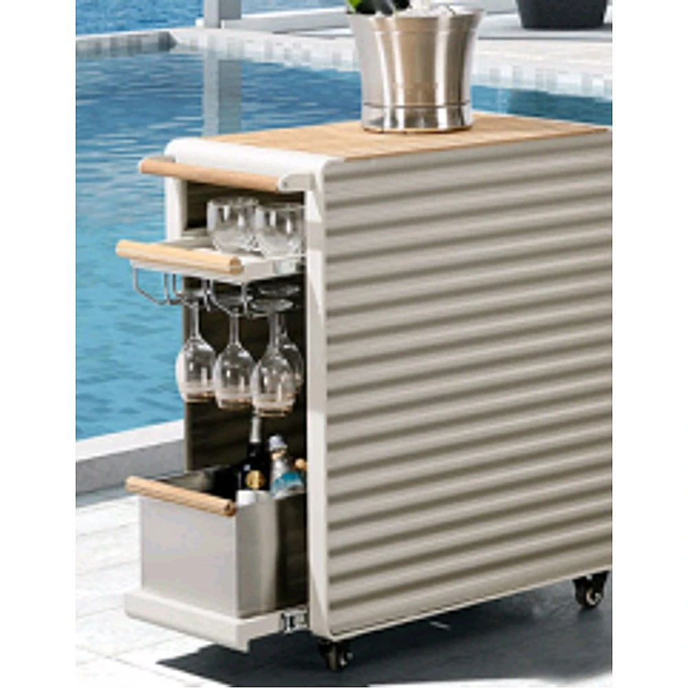 Airport/Bar Trolley Beige/Taupe - Αλουμίνιο - 76.5x40x88 cm Airport/Bar Trolley Beige/Taupe - Αλουμίνιο - 76.5x40x88 cm