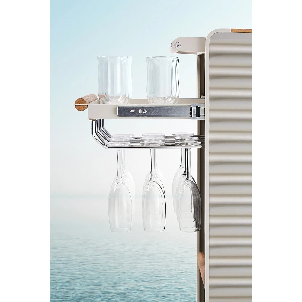 Airport/Bar Trolley Beige/Taupe - Αλουμίνιο - 76.5x40x88 cm Airport/Bar Trolley Beige/Taupe - Αλουμίνιο - 76.5x40x88 cm