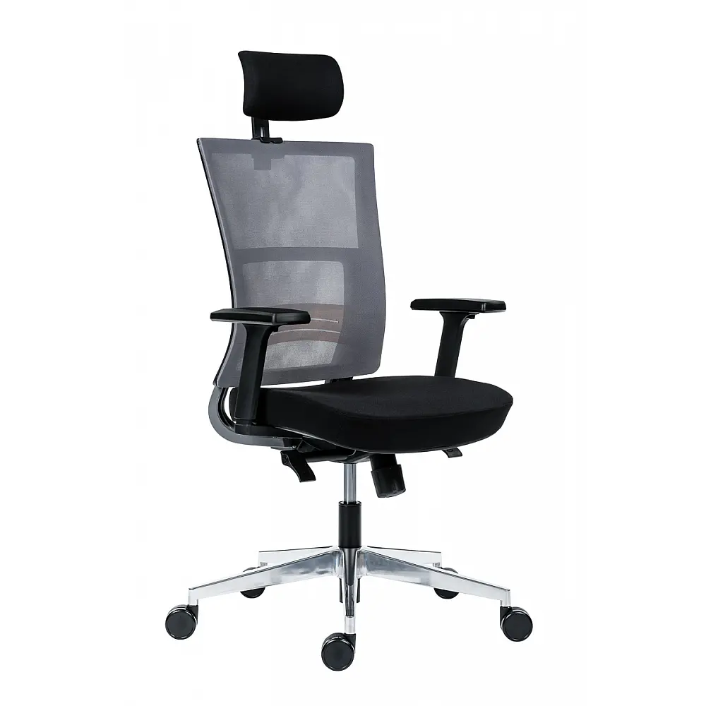 Next PDH Executive Armchair Black - Μέταλλο