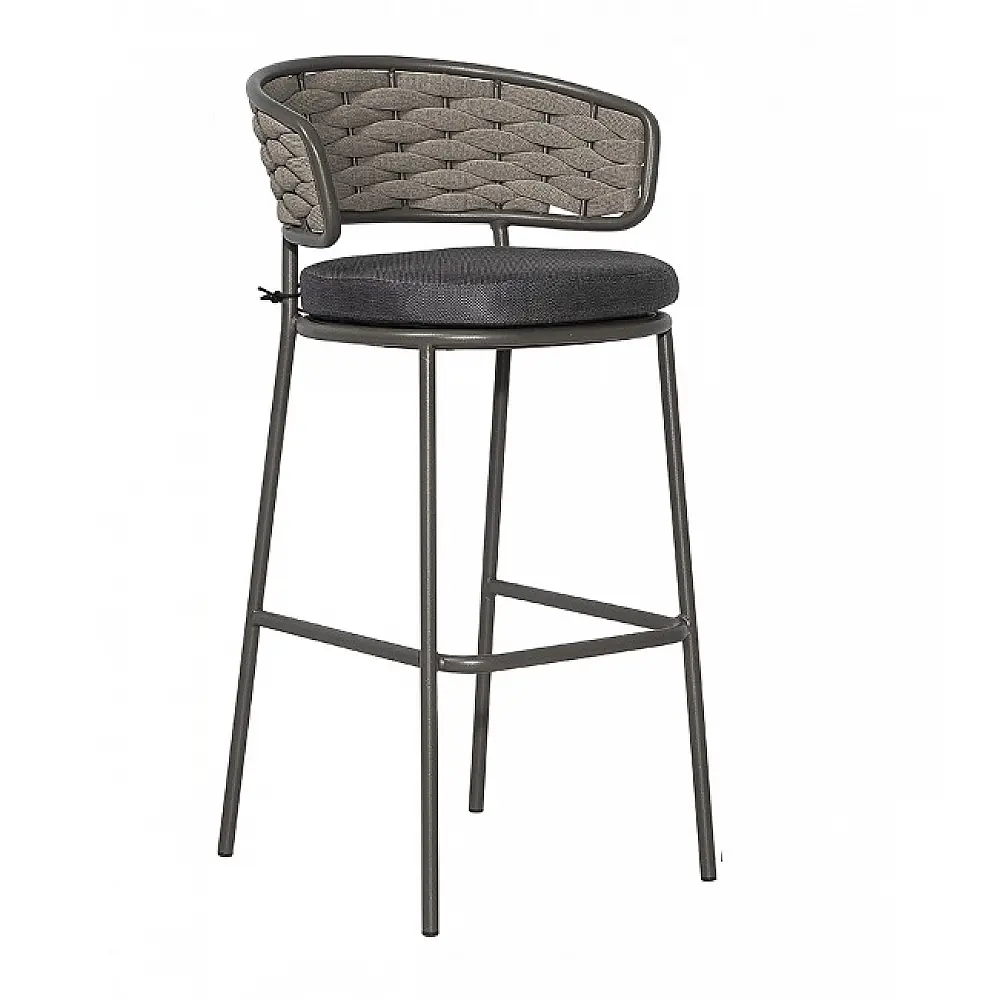 St Tropez/S SPECIAL Barstool - Αλουμίνιο - 52x56x103 cm