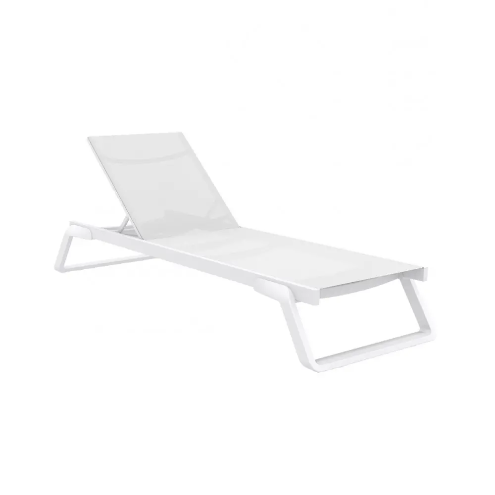 Tropic-2 Sun-Lounger White - Πολυπροπυλένιο - 210x72x31 cm