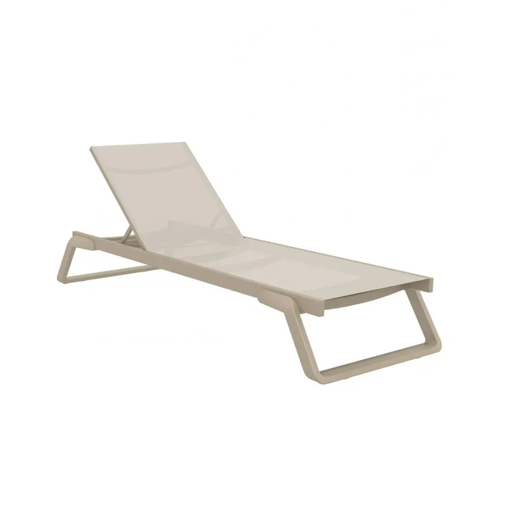 Tropic-2 Sun-Lounger Cappuccino - Πολυπροπυλένιο - 210x72x31 cm