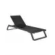 Tropic-2 Sun-Lounger Dark Grey-Black - Πολυπροπυλένιο - 210x72x31 cm